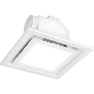 JOANAJO Bathroom Exhaust Fan with LED Light 8 inch Ceiling Mount Ventilation Fan 100 CFM,Voltage 110V,4 Inch Duct Quiet Bathroom Ventilation Exhaust Fan for Shower/Restroom/Office