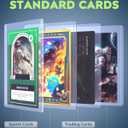 Lzerking Top Loaders for Cards 320ct, 35PT Card Saver 160 Top Loader and 160 Penny Sleeves for Trading Cards Protectors Hard Plastic 3" x 4" Trading Cards Protectors for Baseball Sports Card Sleeves