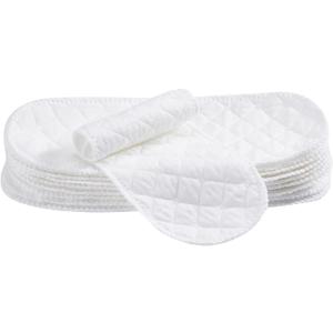 10PCS Three-Layers Cotton Diaper Reusable Solid Casual Infant Baby Cloth Diaper Covers Nappy Liners Insert (Three Layers - S, 30x11cm / 11.81x4.33in)