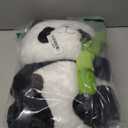 Panda Stuffed Animal 9'' Soft Bear Plush Toys with Bamboo Stuffed Panda Plushies Cute Doll Gifts Black and White (9inch