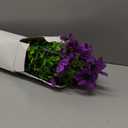 Glooglitter 2 Pack Solar Stake Lights Outdoor Decor Waterproof Mums Artificial Flowers Solar Lights for Outdoor Garden Yard Pathway Decor (Purple,Violet)