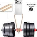 for iPhone 17 Pro Strap Case Adjustable Shoulder Neck Lanyard Crossbody Cover Women Girls Clear Soft Slim Transparent Protective Phone Mobile Case for iPhone 17 Pro - Beige