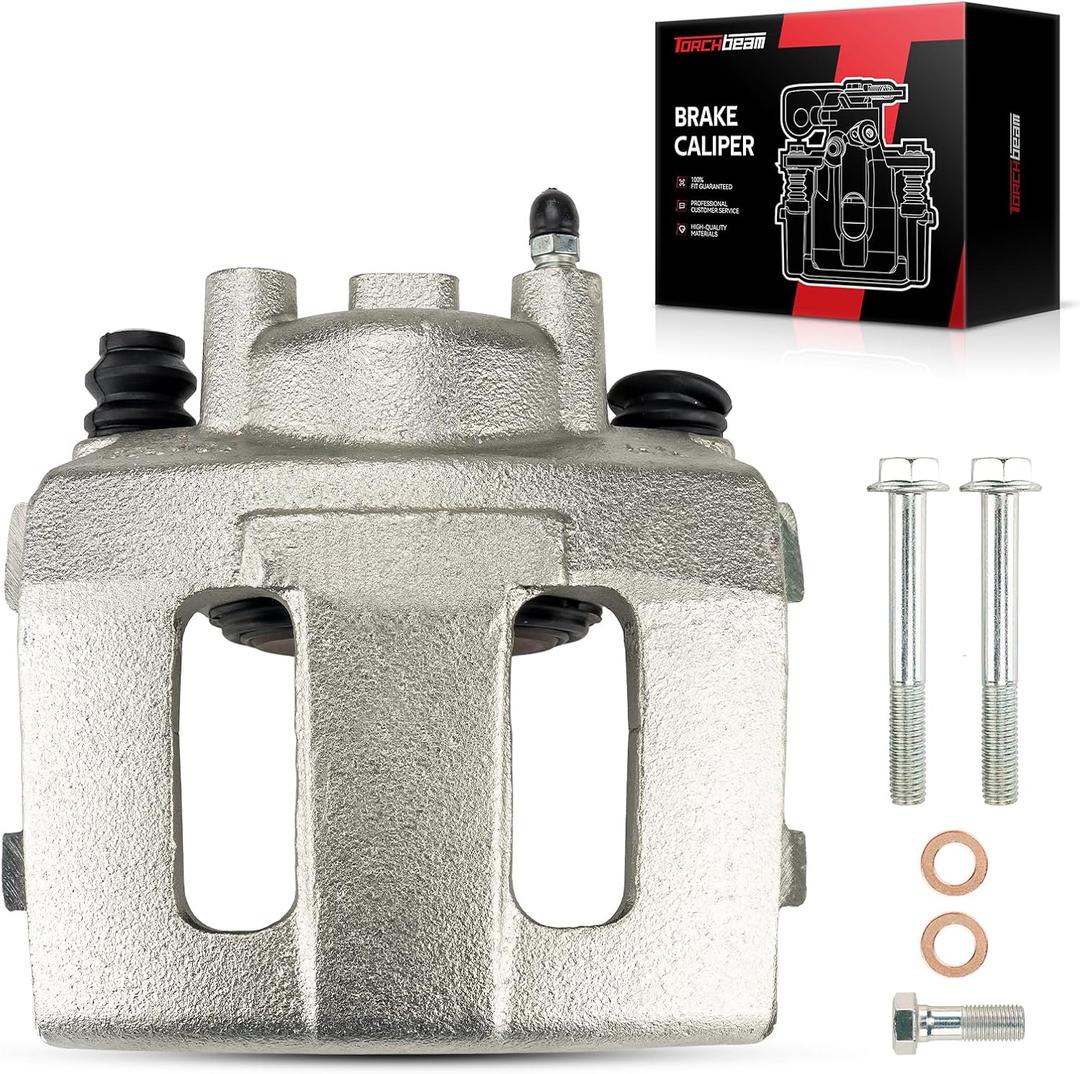Torchbeam Front Right Passenger Side Brake Caliper for Jeep for 1990-1995,1997-2006 Wrangler, 1992-2001 Cherokee, 1993-1998 Grand Cherokee, 1990-1991 Cherokee, 1990-1992 Comanche, Replace #18FR983