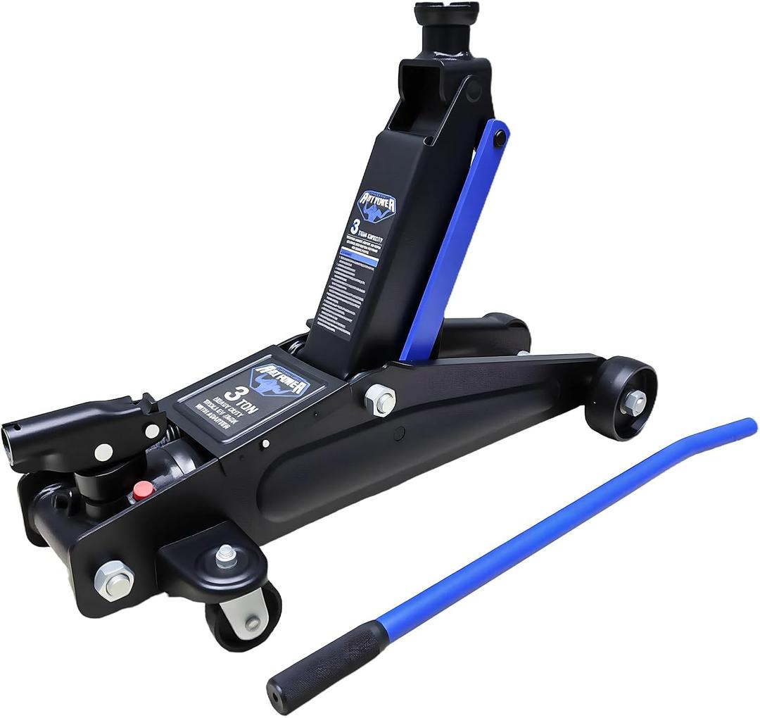 ANTPOWER 3 Ton 6,000 LBs Floor Jack, Low Type, Suitable for Sports Multi-Purpose Vehicles with Wheels for Secure Lifting,Fast Lift Floor Jack,Providing Stable Support for Various Cars (3 Ton)