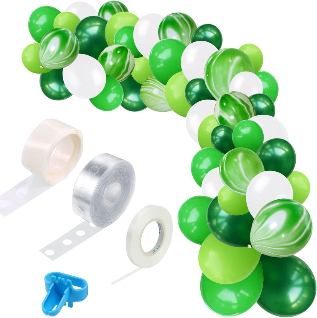 BEISHIDA 106 Pack Green Party Balloons Garland Arch kit Green Balloons Party Decoration Birthday Party Supplies