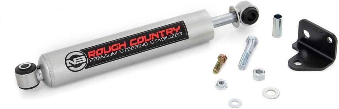 Rough Country N3 Steering Stabilizer for 2007-2018 Jeep Wrangler JK - 8730630