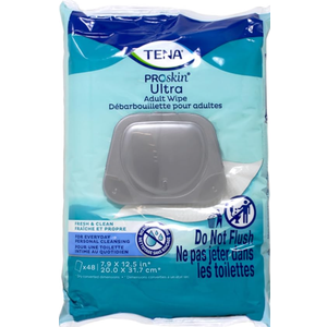 Tena Ultra Incontinence Adult Wipe, 48 Count