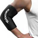 Tolaccea Hot & Cold Therapy Flexible Ice Packs Cold Therapy Compression Sleeve Reusable Gel Pack for Injury Cold Wrap for Knee Calf Elbow (Large (Pack of 1), Black)