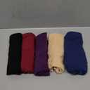 wirarpa Women's Underwear High Waisted Ladies Cotton Panties Soft Full Coverage Briefs 5 Pack (3X-Large)