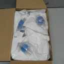 Qualirey 20 Pcs HME Heat Moisture Exchange Filter in-Line Humidification Solution Unit Individually Sealed Packaging HME Filter Replacement for Tracheostomy Supplies