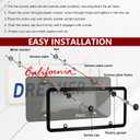 2PCS Clear License Plate Covers and Frames, Personalized License Plate Frame with Screws Screw Caps Washers, Rust-Proof Auto LicensePlate Holder, Universal License Protector for Standard US Plates