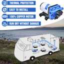 DC HOUSE 42 Series RV Water Pump Replacement Quiet 12V 3.5GPM 55PSI, 12 Volt Water Diaphragm Pressure Pump Self Priming with Bypass for Reduced Cycling Transfer Fresh Salt Liquid Yacht Trailer Truck