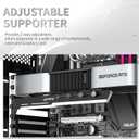 upHere Black&White Graphics Card GPU Brace Support Video Card Sag Holder/Holster Bracket,Adjustable Length and Height Support,G27654