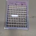 Self Adhesive Eyelash Clusters Press on Lash Clusters Pre glued Lashes Wispy Lash Extensions No Glue Needed Manga Lashes Clusters Natural Cluster Eyelash Extensions Kit with Tweezers (8-18mm,C Curl)