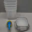 Flour Sugar Storage Containers (5.3L/4pk) Great Rice Canisters Sets For The Kitchen pantry, Large Food Storage Containers With Lids Airtight