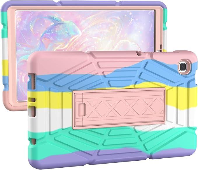 Grifobes for Samsung Galaxy Tab A7 Lite Case, 8.7 inch Shockproof Rugged Protective Cover with Stand for 2021 Tab A7 Lite 8.7" Tablet SM-T220/T225/T227U for Kids Boys Children (Camo Colorful) 2 Pcs