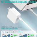 Charger for MacBook Air MacBook Pro 13 14 15 16 inch 2025 2024 2023 2022 2021 2020, M1 M2 M3 M4 Laptop 70W USB C Power Adapter, iPad, LED, 6.6FT USB-C Cable, Charging as Fast as Original Quality, White