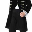 GRAJTCIN Kids Colonial Costume for Boys Kids Historical Halloween Costume 6 PCS Set (L (7-8 Years), Black)