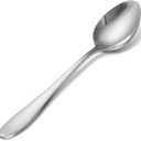Hiware 16-Piece Stainless Steel Teaspoons - Spoons Silverware Set for Home, Kitchen or Restaurant, Mirror Polished, Dishwasher Safe, 6.5-Inch