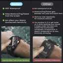 Goton 3 in 1 Waterproof Case with Band for Apple Watch with Built-in Tempered Glass Screen Protector 49mm, 360 Shockproof Bumper Face Cover with Band for Apple Watch Ultra 3/Ultra 2/Ultra, 49mm