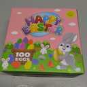 200 Pack 3 Inch Large Fillable Plastic Easter Eggs Bulk Include 6 Surprise Golden Eggs, Bright Color Empty Easter Eggs for Easter Hunts, Basket Stuffers Fillers, Easter Party Favors Classroom Prize