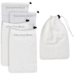 POOLAZA Pool Vacuum Bag Replacement, All Purpose Swimming Pool Jet Vacuum Replacement Bag for Leaf and Debris Collection (2 Standard Mesh, 2 Fine Mesh)