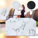White Classic Cultured Marble Cremation Urn for Adult Ashes, Urn for Human Ashes, Adult Sized Memorial Urn for Ground Burial or Home Memorial