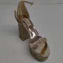 Badgley Mischka Women's Party Heeled Sandal (8, Platino (Gold))