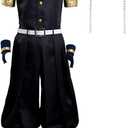 Gonriya Mens Costume Anime Cosplay Outfit Uniform for Adult , Large, Black