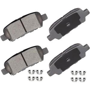 cciyu D905 Rear Ceramic Brake Pads Kits 4pcs fit For Infiniti EX35/FX37/FX45/G25/G35/M35/M37/M45/M56/QX50/QX60/QX70, For Nissan 350Z/370Z/Altima/Juke/Leaf/Quest/Rogue, For Suzuki Grand Vitara