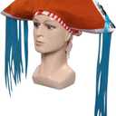 Taiture Adult Buggy Hat Cosplay Costume Men Buggy Skull Pirate Hat Headwear