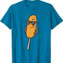 Corn Dog Cool Corndog T-Shirt, Large, Sapphire Blue