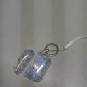 Maxjoy for AirPods Pro 2nd/1st Generation Case with Lock, Clear AirPods Pro 2 Case Lock Protective Flower AirPod Pro Cover for Women Men with Keychain for Airpod Pro (2023/2022/2019), Blue