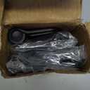 Luxbaro 4 Pack Self Closing Door Hinges 4 Inch, Matte Black Spring Loaded Hinges with 5/8'' Radius Corners, Adjustable Tension for Garage, Front Door, for Left and Right Hand Door, UL Listed