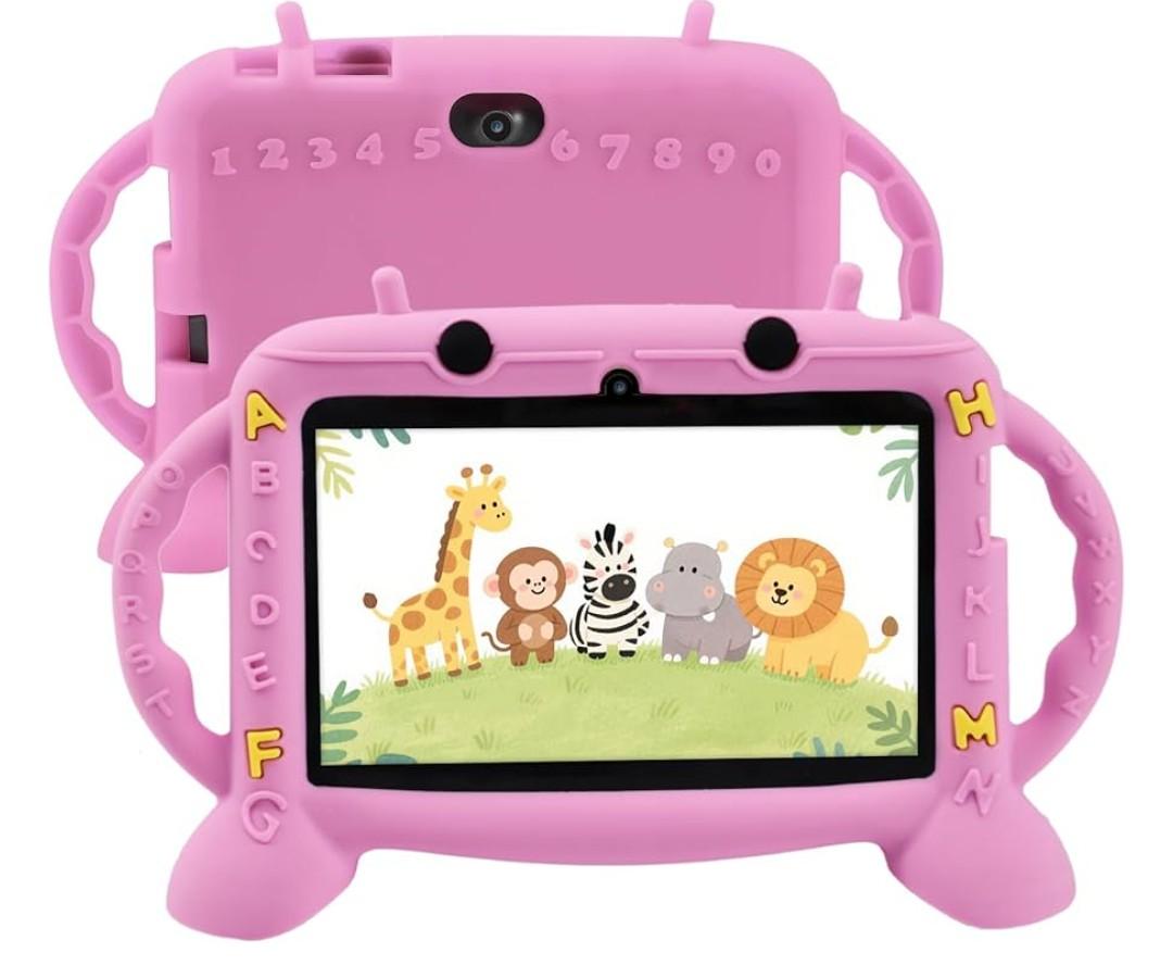 Kids Tablet, 7 inch Tablet for Kids 2-10, Educational Learning Toddler Tablet Android 11, 3GB RAM+32GB ROM Storage, Google Play YouTube