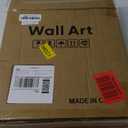 Framed Botanical Boho Wall Art, Set of 4 Piece Sage Green Plant Leaf Picture Artworks for Walls, Minimalist Canvas Painting Prints for Bathroom Washroom Living Room Bedroom Office Wall Decor, 12x12 In