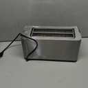 Mueller UltraToast Full Stainless Steel Toaster 4 Slice, Long Extra-Wide Slots for Bagels and Waffles, 6 Browning Levels, LED Display, Cancel/Defrost/Reheat Functions & Removable Tray, Kitchen Gadgets
