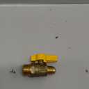2451DE Series Forged Brass Ball Valve, Standard Port, Rated to 600WOG, Male x Flare (1/2" MIP x 3/8" FL)