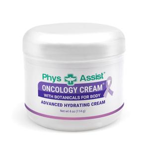 PhysAssist - Oncology Body Cream with Botanicals, 4 oz. Soothing and Hydrating to Stressed Skin. Made with Oils of Lavender, Calendula, and Peppermint. Non-Irritant, Clinically Tested. (4 Ounce (Pack of 1))