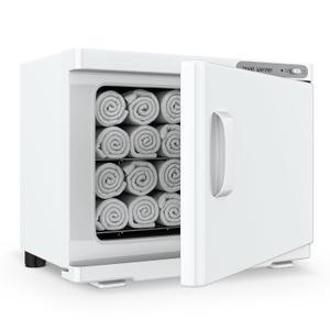 Towel Warmer, 23L Towel Warmer Cabinet Can Hold 12 Wet Facial Towels,Hot Towel Warmer Use for Spa, Hair Beauty, Salon - White