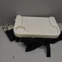 Hook On High Chair with Removable Dining Tray,Folding Portable Clip on Table High Chair,Baby Chair with Storage Bag for Indoor/Outdoor (Black)