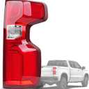 Passenger Side LED Tail Light Assembly Compatible With 2019-2024 Chevy Silverado 1500, LED Style Right Rear Brake Lamp, with Bulb Harness, Replaces# 84678150 GM2801311