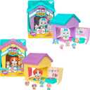 Little Live Pets Dog House Playset Bundle, Mama Surprise Families Beagle and Maltese Collection, Interactive Fold-Out Dog Playset Toy Gift for Kids 5+