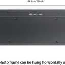 11x32 inch Picture Frame Solid Wood Black Suitable for Panoramic Photo/Poster/Painting/Puzzle (A23B1132)