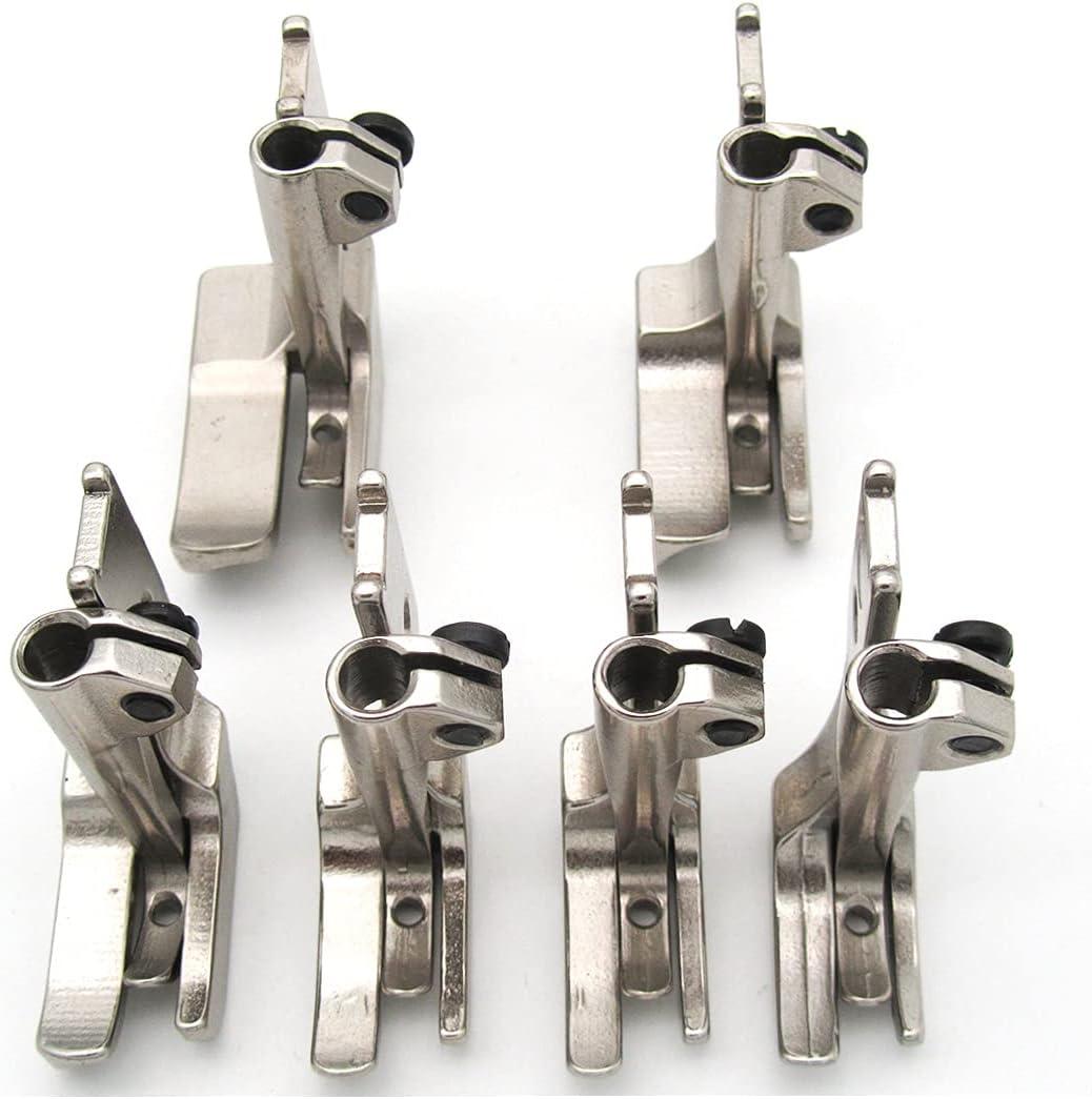 CKPSMS brand-6SET piping walking feet Compatible with/Replacement for CONSEWBrand 206RB 225 226R JUKI brand LU-562/563/1508 Single needle walking foot industrial machine(S32 1/8+3/16+1/4+5/16+3/8+1/2)