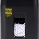 Amazon Basics 150-Sheet Autofeed Micro-Cut Paper and Credit Card Shredder, High Security Level P-4 with 8.5-Gallon Bin, 60-Minute Continuous Run Time, Black