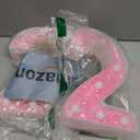 Pooqla Marquee Numbers Lights, light up Pink Numbers, Glitter Number Night Light Battery Powered Birthday Gift for Boys Girls Christmas Wedding Home Bar Party Decoration, Pink 2 (Warm White)