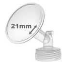 Nenesupply 21mm 1 pc Flange Compatible with Spectra S2 S1 9 Plus Synergy Gold Breastpump Replacement to Spectra Pump Parts Flange Accessories Wide Mouth Work with Valve Backflow Protector Bottle