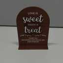 Love Is Sweet Sign For Dessert Table Decorations - Love Is Sweet Enjoy A Treat Wood Sign For Wedding, Bridal Shower Decor