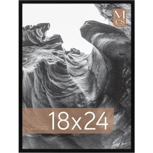 MCS Everline Collection 18x24 Poster Frame Black, Vertical & Horizontal Wall Hanging Large Picture Frame for Photos, Posters & Art Prints (1-Pack)